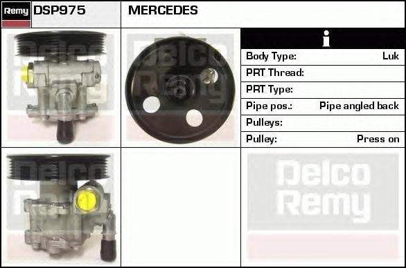 Гидравлический насос, рулевое управление DELCO REMY DSP975