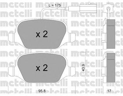 Комплект тормозных колодок, дисковый тормоз DEX 23332