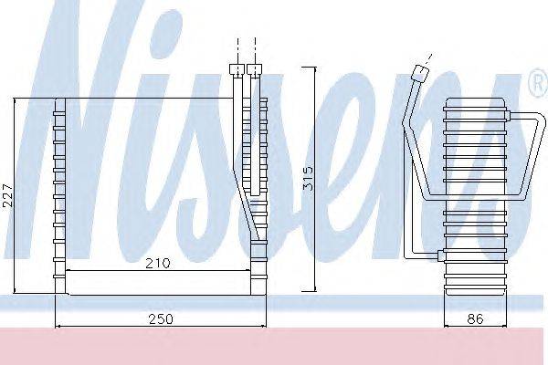 Испаритель, кондиционер NISSENS 92232