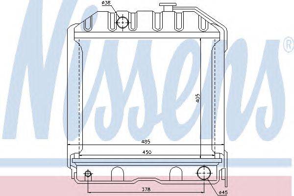 Радиатор, охлаждение двигателя NISSENS 62360