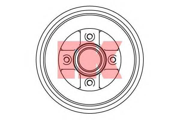 Тормозной барабан NK 253625